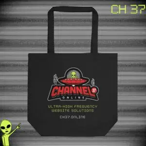 Channel 37 Online Eco Tote Bag - Black
