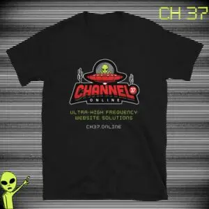 Channel 37 Online Short-Sleeve Unisex T-Shirt - Black